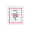 Pin's bouquet de fleurs Merci 