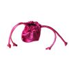 Porte-monnaie bourse cuir fuchsia