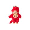 Peluche Kiki le singe fruit fraise rouge