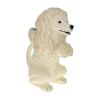 Carafe chien caniche blanc