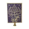 Carte Indienne éléphant bleu