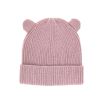 Bonnet oreilles vieux rose enfant