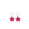 Boucles d'oreilles étoiles fuchsia