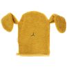 Gant de toilette lapin jaune moutarde