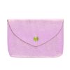 Grand porte-monnaie enveloppe cuir rose