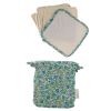 Lot de 4 lingettes lavables en éponge - Aqua vert