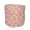 Panier de rangement - fleurette rose