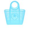 Panier shopping plastique bleu