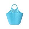 Panier shopping en plastique bleu