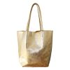 Sac tote bag cuir doré