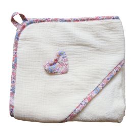 Grande trousse de toilette vanity fleurie bleu et rose Jolie