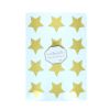 Planches de stickers étoiles dorées x10