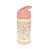 Gourde isotherme fleurs roses - 300ml