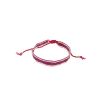 Bracelet tissé avec perles rose fuchsia