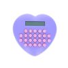 Calculatrice en forme de coeur violet