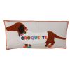 Coussin Punch Needle chien teckel 