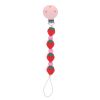 Attache tétine fraise silicone