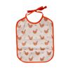 Bavoir imperméable poules - La petite poule rousse