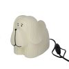 Lampe chien skye terrier blanc