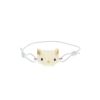 Bracelet rose pâle motif chat