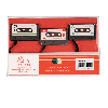 Lot de 3 marque-page cassette audio