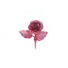 Patère fleur rose irisé