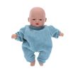 Petite poupée Gaspard velours bleu gris