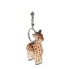Porte-clés en bois girafe 