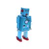 Robot vintage en métal bleu