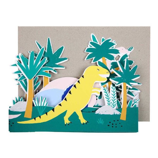 Carte Anniversaire Dinosaure Meri Meri Le Petit Souk