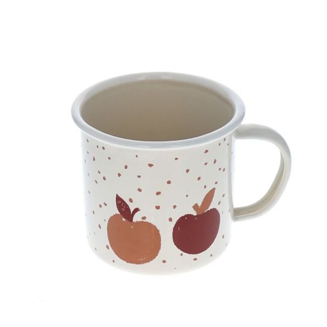 Petit mug émaillé pommes Pause goûter - Le petit Souk