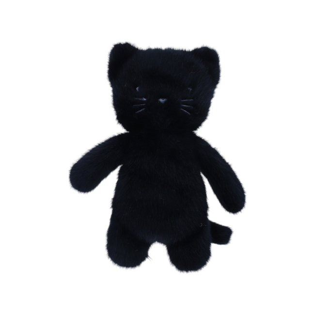 Peluche chat noir - Chaton Frisette - Le petit Souk