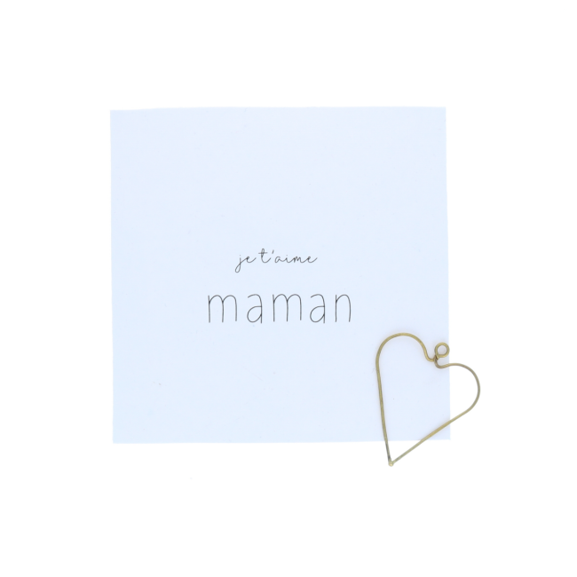 Carte Je T Aime Maman Atelier Jasmin Le Petit Souk